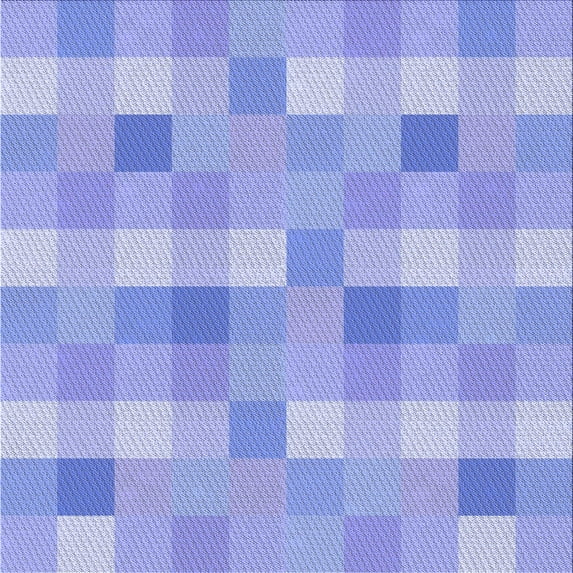 Ahgly Company Indoor Square Patterned Light Slate Blue Area Rugs, 7' Square