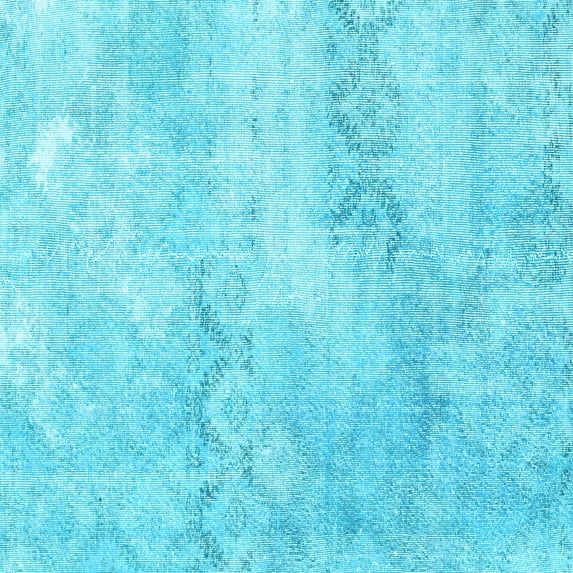 Ahgly Company Indoor Square Persian Light Blue Traditional Area Rugs, 3' Square