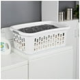thumbnail image 5 of Sterilite HipHold Laundry Basket, 1.5 Bushel Plastic Clothes Hamper, White, 6 Pack, 5 of 8