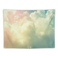 thumbnail image 5 of Shiartex  Pink Tapestry for Girl, Pink Cloud Tapestry for Bedroom Decor, Aesthetic Home Decorations for Backdrop, Cute White Cloud Tapestry Wall Hanging for College Dorm, Living Room 40x30inch, 5 of 6