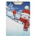 thumbnail image 1 of FMSHPON Christmas Snowman Hello Winter Clipboard Hardboard Wood Nursing Clip Board and Pull for Standard A4 Letter 13x9 inches, 1 of 4