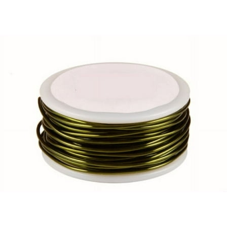 30 Gauge Round Olive Enameled Craft Wire - 150ft