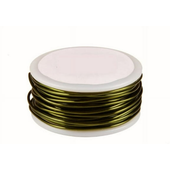 30 Gauge Round Olive Enameled Craft Wire - 150ft
