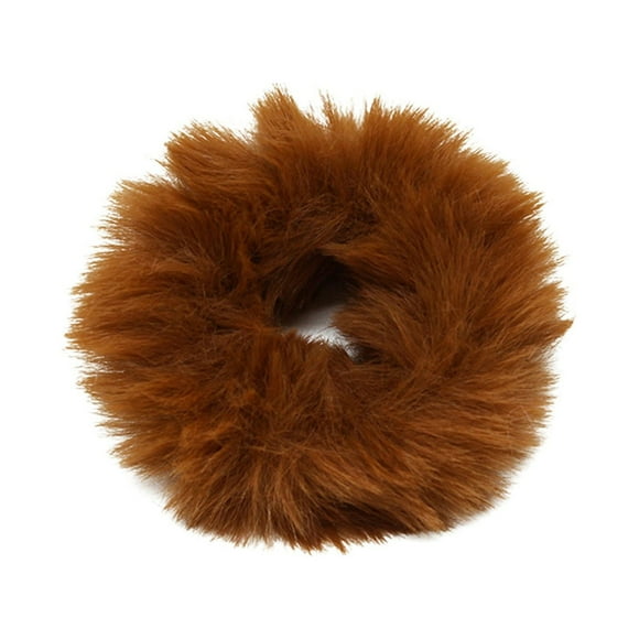 Women Fashion Hairy Curly Hair, Lovely Hair Band, Leather Band Girl, Color Hairy Candy Hair Circle, Elastic Hair Band, Bun, Horsetail Clip Girl, Women's Hair Accessories