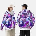 thumbnail image 6 of Balery Flying Butterflies Men's Women's UPF 50+ Sun Protection Lightweight Hoodie Performance Long Sleeve Shirt for Fishing Running-Large, 6 of 9