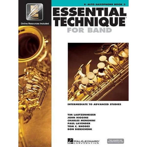 Essential Technique for Band with Eei - Intermediate to Advanced Studies: Eb Alto Saxophone (Book/Online Audio) (Paperback)