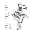 thumbnail image 2 of Rhodium Plated 925 Sterling Silver Hummingbird Charm, 2 of 5