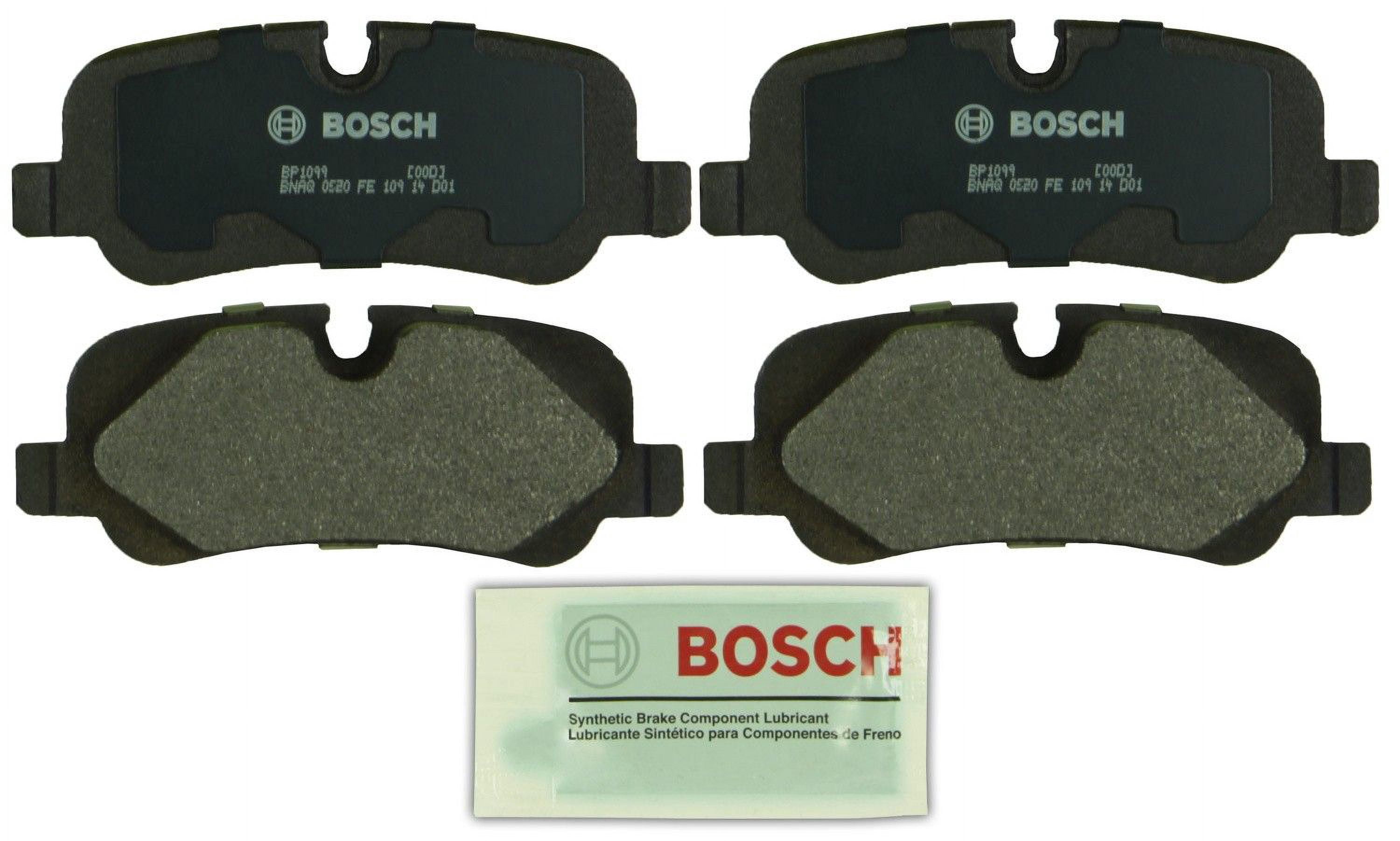 Bosch QuietCast Premium Disc Brake Pads Semi-Metallic with Shims, 4 Pieces
