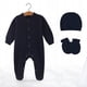 thumbnail image 5 of Monos sombrero de muselina guantes conjunto de ropa accesorios para sesión de fotos regalo de ducha infantil, 5 of 5
