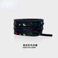 thumbnail image 1 of Shoelaces for Sneaker Flat Gilding Printing Ink Splatter Shoelace Colorful Splash Ink Hand-painted Basketball Shoe Laces for AF1 black color 100cm, 1 of 6