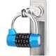 thumbnail image 5 of 5 letter combination lock, direction lock, padlock letter code, word lock combination lock (blue), 5 of 5