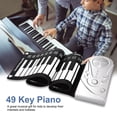 thumbnail image 2 of Keenso 49 Keys Piano Toy, Rolling Up Piano, For Learning Beginners Playing Children Gift, 2 of 8