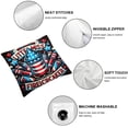 thumbnail image 6 of nygtbtfer Decorations Pillow American Flag Truck Red White and Blue Pillows Happy Cushion Case for Home Sofa Couch Warehouse Clearance White, 6 of 7