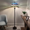thumbnail image 3 of Enjoy Décor Lamps 2-Light Tiffany Bowl Glass Floor Lamp, 64"H, 3 of 6