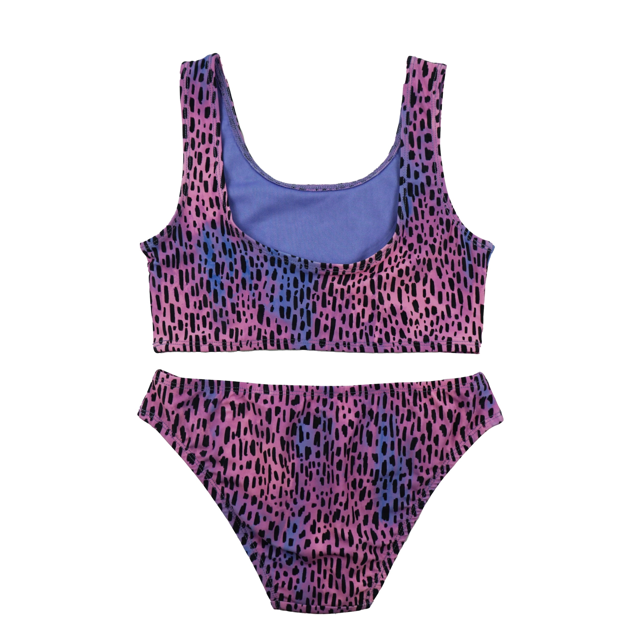 Maui and Sons Girls Organica Two-Piece Swimsuit, High Performance Stretch Bikini Bathing Suit and Athletic Swimwear for Kids