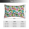 thumbnail image 2 of Pofeuu Watercolor Flowers Print Polyester Microfiber Plush Pillowcases, Super Soft and Cozy Pillow Case Covers with Envelop Closure（Pillow core not included）-14"x20", 2 of 6