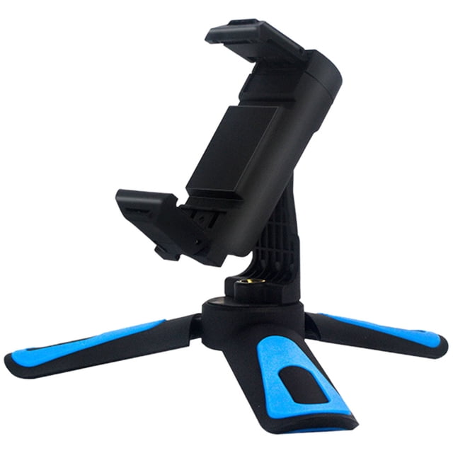 WORGEOUS 1 PC Mobile Desktop Suportador de 360 grados Rotación Angle de ajuste de ajuste Teléfono soportes de soporte ajustable para mesa de escritorio (negro azul)