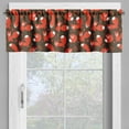 thumbnail image 4 of Ambesonne Fox Valance & Curtain, Vulpe from Forest, 55"x24", Orange Army Green White, 4 of 6