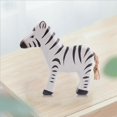 thumbnail image 5 of hengtong 2pcs Wood Mini Animal Learning Toys Figurines Model Collection Animal Playset Zebra Cows, 5 of 9