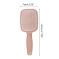 thumbnail image 5 of Unique Bargains 1 Pc Hair Brush Double-sided Handle Scalp Scrubber Pink, 5 of 6