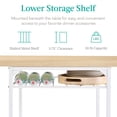 thumbnail image 4 of Juego de comedor Best Choice Products Modern, 3 piezas, natural/blanco, 4 of 7