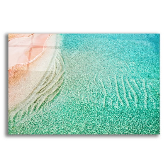 Epic Art 'Beach And Ocean 39' by Mark A Paulda, Acrylic Glass Wall Art, 24"x16"