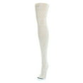 thumbnail image 3 of MeMoi Snowflake Cotton Blend Sweater Tights - Womens - Female, Small/Medium, Winter White, 3 of 7
