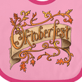 thumbnail image 4 of Inktastic Oktoberfest Banner with Orange Autumn Leaves Boys or Girls Baby Bib, 4 of 4