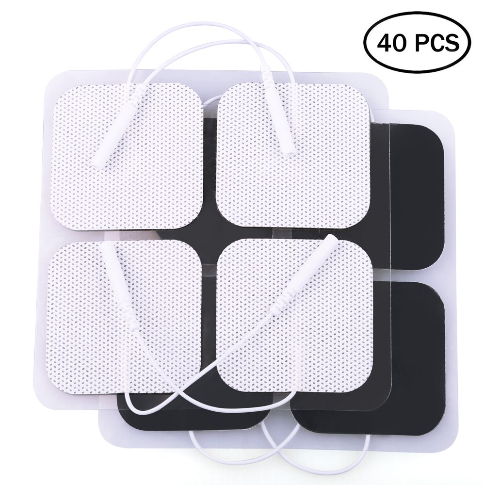 40PCS TENS Unit Electrode Pads Replacement for TENS EMS Massage, 2 Inch