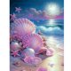 thumbnail image 1 of Pintura de diamante 5D DIY Taladro redondo completo Kit de conchas de playa Decoración para el hogar Artesanía Hugtrwg Para estrenar, 1 of 9