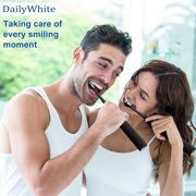 8 Pack Replacement Brush Heads, Compatible with Philips Sonicare Electric Toothbrush, 4pcs Precision Clean and 4pcs Whitening Clean Brush Heads,Black.