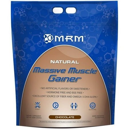 MRM 73002 Muscle Massive Natural Gainer 10lb - Chocolat