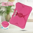 thumbnail image 2 of Kids Case for Samsung Galaxy Tab S9 FE+ Plus/S9 Plus/ S8 Plus/ S7 Plus/ S7 FE 12.4", Cute Butterfly Rotating Kickstand Shockproof Lightweight Cover Case for Galaxy Tab S9 FE+/S9+/S8+/S7+/S7 FE,Rose, 2 of 6
