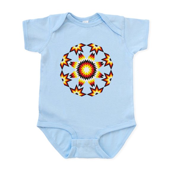 CafePress - Native Star Burst 4 Directions Infant Bodysuit - Baby Light Bodysuit, Size Newborn - 24 Months