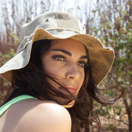 Tan Recycled Cotton Canvas The Floppy 