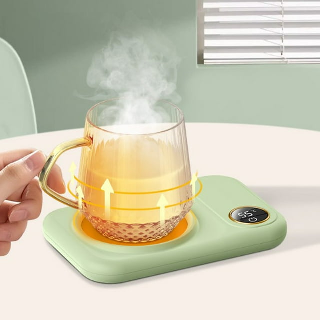 Dvkptbk Heated Coasters Winter Heating Cup Mat Three Speed Temperature Adjustment Constant Temperature Cup Mat 8 Hours Automatic Power Off Warm Cup Mat Winter Gift Coffee Cup Mat Kitchen & Dining