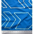 thumbnail image 1 of Soimoi Blue Rayon Fabric Arrow Symbol Print Fabric by the Yard 42 Inch Wide, 1 of 5