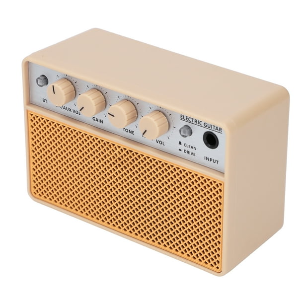 Amplificador de Graves Portátil, Salida de Auriculares Control de Volumen separado Clean Y Canales de AccionAmiento de 10W Amplificador de Práctica de Guitarra paracar