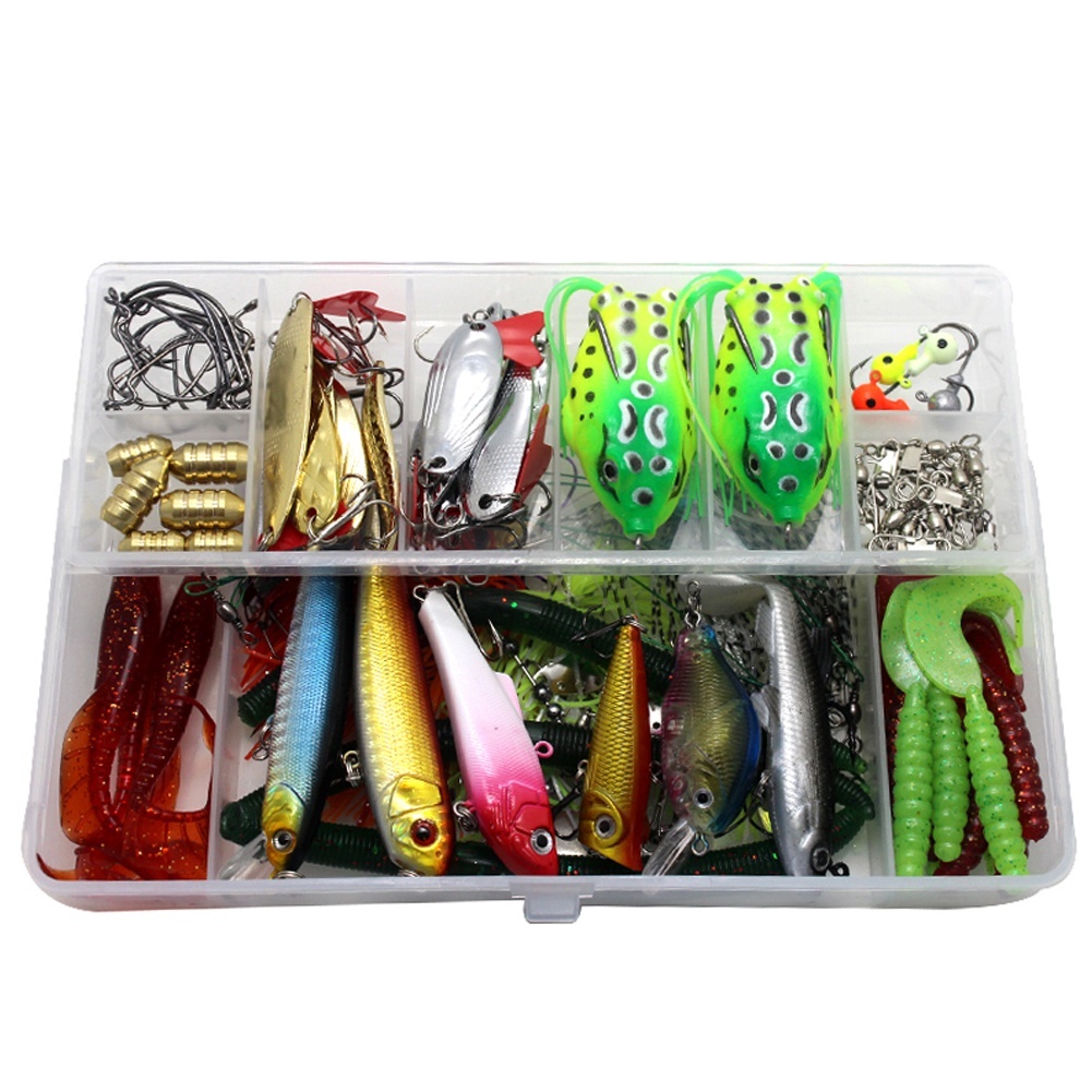 Soft Fishhook, Fake Fishing Bait, Curved Hard AntiCorrosion Plastic Box Gift Fixture Sturdy