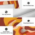 thumbnail image 5 of Orange Brown Outdoor Rug 3x5 Ft, Non Slip Washable Area Rug, Modern Farmhouse Abstract Patterned Art Patio Rugs Carpet Runner, Large Floor Mat for Indoor/Outdoor Deck Porch Camping, 5 of 8