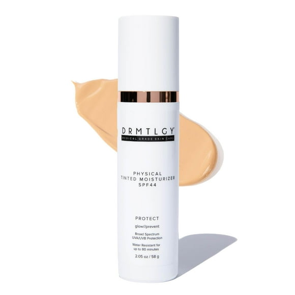 Crema hidratante con color DRMTLGY Physical SPF 44, 60 ml, resistente al agua