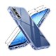 thumbnail image 1 of Chenchen 3-in-1 Clear Case for Samsung Galaxy A17 5G with 2 Pack Tempered Glass Screen Protector, [Military Grade Protection] Thin Slim Phone Cover Hard Back [Anti-Scratch] [Non-Yellowing]-Clear, 1 of 1