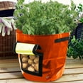thumbnail image 6 of TOPRenddon Reusable Potato Planter Bag with Side Window – Heavy-Duty PE Grow Pouch for Balcony Gardens, Vegetable Planting & Drainage Holes (11.8x13.7 Inch), 6 of 6