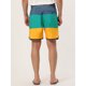 thumbnail image 5 of Lars Amadeus Pantalones cortos de plaa rayas pahombre Pantalones cortos de surf con cordón de natación en bloque de color Amarillo 30, 5 of 6