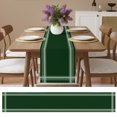 thumbnail image 6 of Minimalist Vintage Table Runner 108 Inches Long,Hunter Green Grid Lines Texture Cotton Linen Table Runners Dresser Scarves,Fabric Tabletop Scarf Furniture Cover for Home Dinner Party 13"x108", 6 of 9