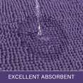 thumbnail image 3 of Alfombra de baño LOCHAS Luxury Shaggy de 60 x 120 cm, color morado oscuro, 3 of 6