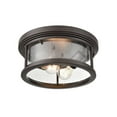 thumbnail image 5 of 4402-PBZ Millennium Lighting Bresley - 2 Light Outdoor Flush Mount-5.25 Inches Tall and 12 Inches Wide-Powder Coat Bronze Finish, 5 of 7