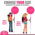 thumbnail image 5 of High Stream Gear WOMEN'S Foldable Hiking Poles, 2 sticks for trekking and walking (Pink), 5 of 6