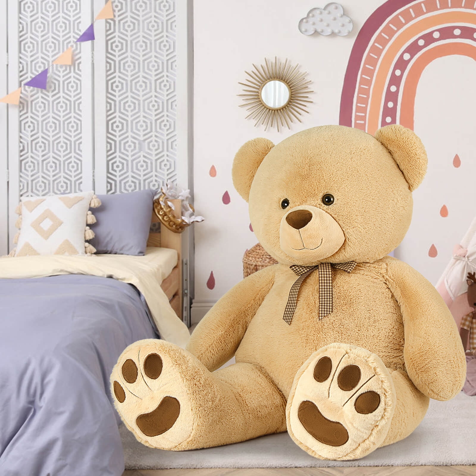 MaoGoLan 5ft Giant Teddy Bear Plush Toy Jumbo Stuffed Animal Stuffed Bear Toys