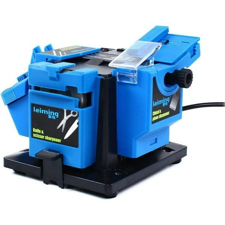 

CHIE Electric Drill Bit Sharpener Multifunction Scissor Drill Sharpening Machine Tool Household Cutter Scissor Sharpener Knife for Home 110V 96W Copper+Plastic